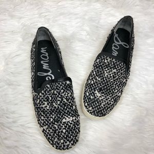 Sam Edelman tweed slip on shoes